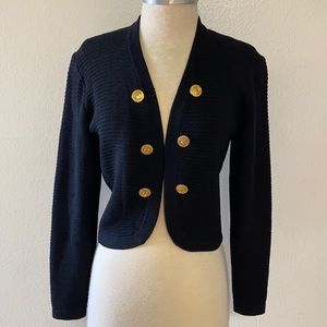 St John Black Knit Cardigan 4